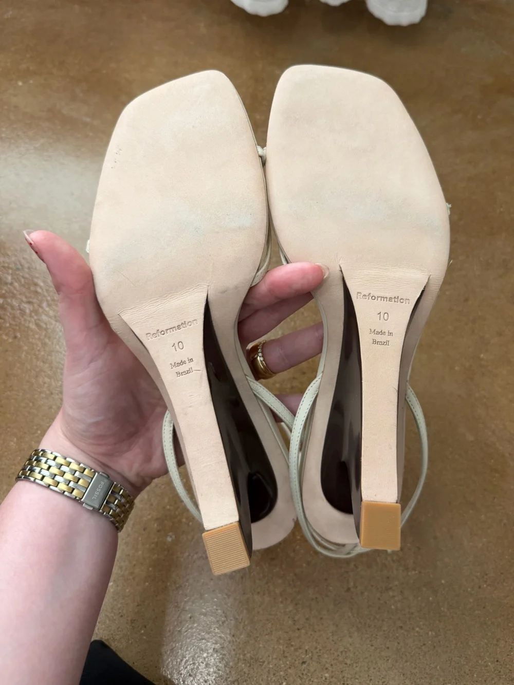 Reformation Emilia Sculptural Wedge Sandals - Picture 7 of 7